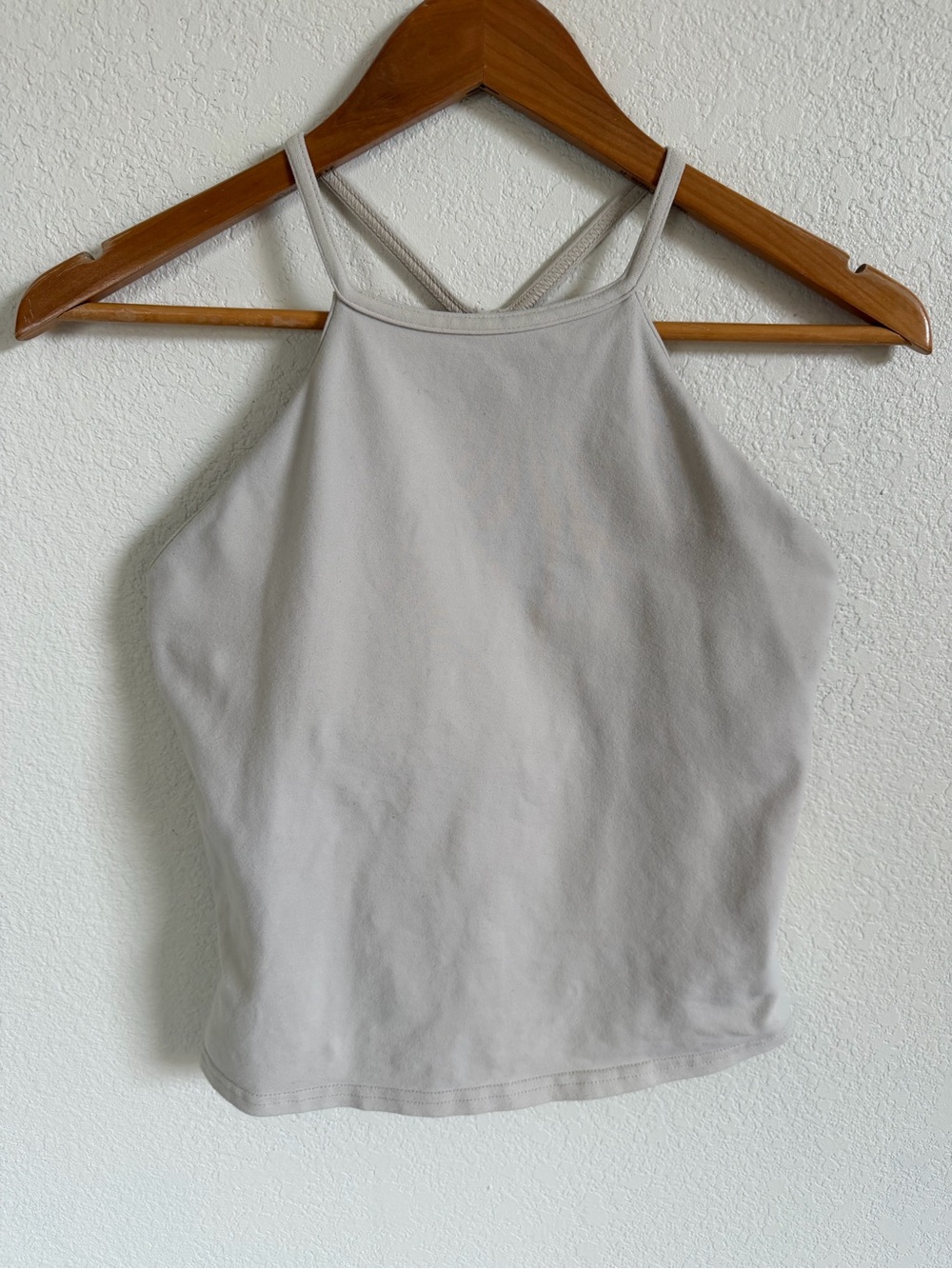 Prana High Neck Tank Top in Cream